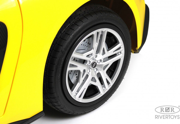 Изображение товара Детский автомобиль RiverToys Audi R8 M333MM (желтый)