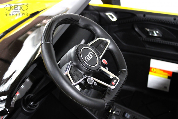Изображение товара Детский автомобиль RiverToys Audi R8 M333MM (желтый)
