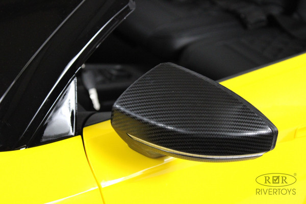 Изображение товара Детский автомобиль RiverToys Audi R8 M333MM (желтый)