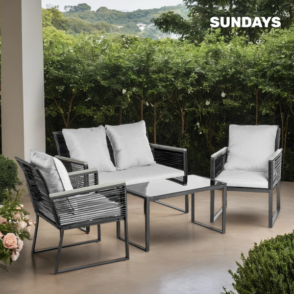 Изображение товара Комплект садовой мебели Sundays LUC-X-A4-W0357 (серый)