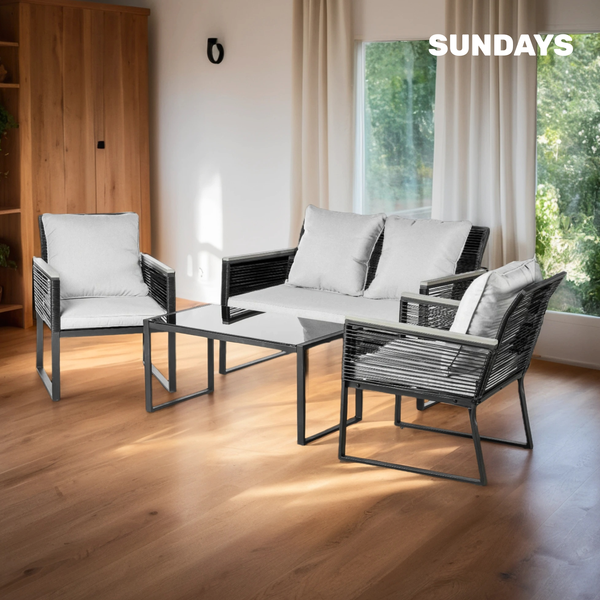 Изображение товара Комплект садовой мебели Sundays LUC-X-A4-W0357 (серый)