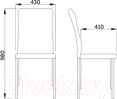 Изображение товара Стул AksHome Sky (бежевая ткань, черный)