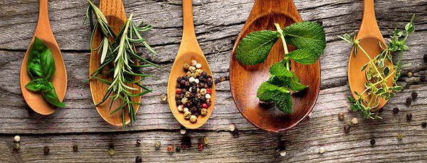 Изображение товара Картина на стекле Orlix Специи в деревянных ложках / GL-00883