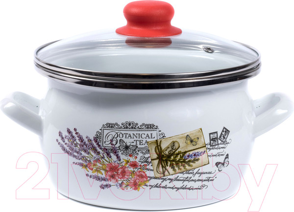 Изображение товара Кастрюля Сантэкс Прованс 1-2430112 (белый)