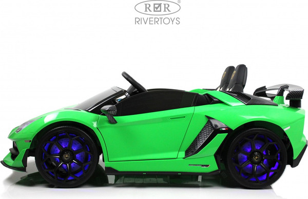 Изображение товара Детский автомобиль RiverToys Lamborghini Aventador SVJ A111MP (зеленый)