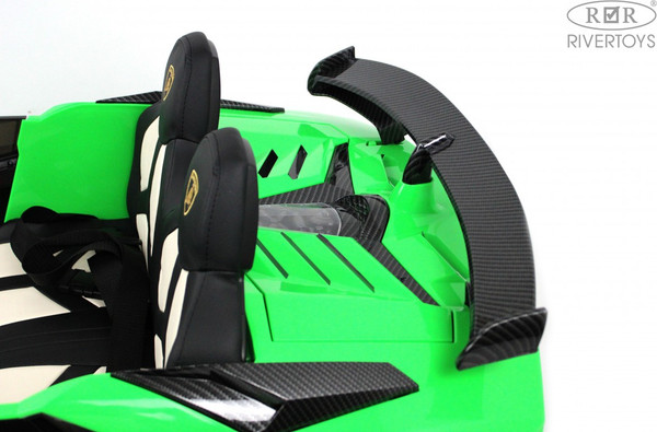Изображение товара Детский автомобиль RiverToys Lamborghini Aventador SVJ A111MP (зеленый)