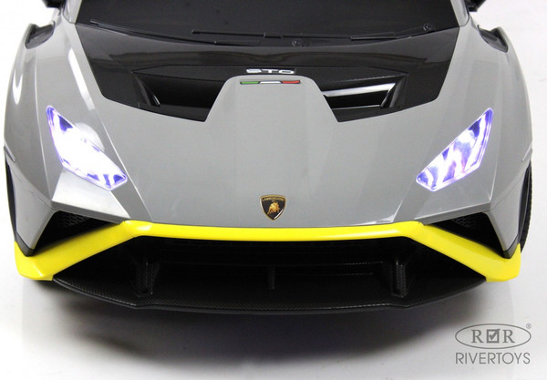 Изображение товара Детский автомобиль RiverToys Lamborghini Huracan STO E888EE (серый)