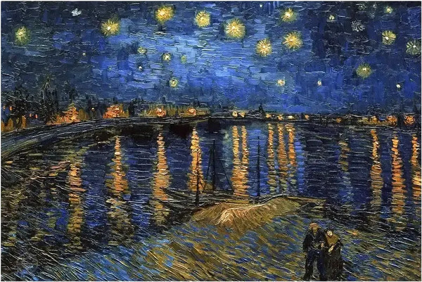 Изображение товара Постер Citydecor Звездная ночь над Роной. Винсент ван Гог (40x60)