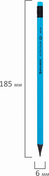 Изображение товара Набор простых карандашей Brauberg Ultra Color / 181710 (12шт)