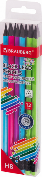 Изображение товара Набор простых карандашей Brauberg Ultra Color / 181710 (12шт)