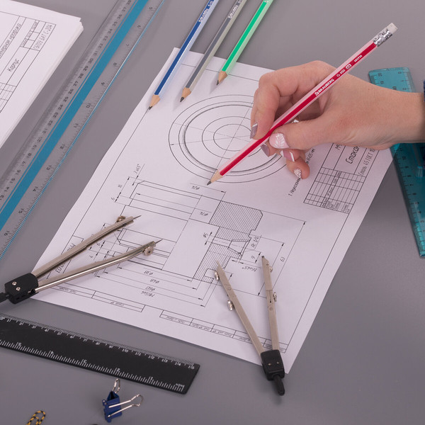 Изображение товара Набор простых карандашей Brauberg G-100 / 181716 (12шт)