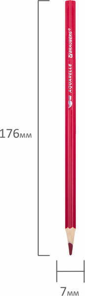 Изображение товара Набор акварельных карандашей Brauberg 181848 (12цв)