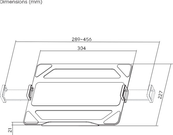 Изображение товара Адаптер для кронштейна Ergosmart NBH-9E (серебристый)