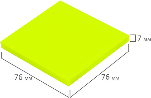 Изображение товара Блок для записей Brauberg Transparent / 115207 (100л, желтый)