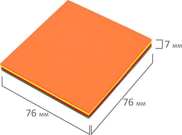 Изображение товара Блок для записей Brauberg Multi Colour / 115208 (100л)