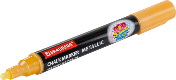 Изображение товара Маркер меловой Brauberg Pop-Art / 152485 (золотой)