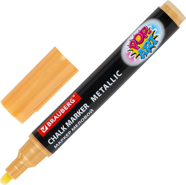 Изображение товара Маркер меловой Brauberg Pop-Art / 152485 (золотой)