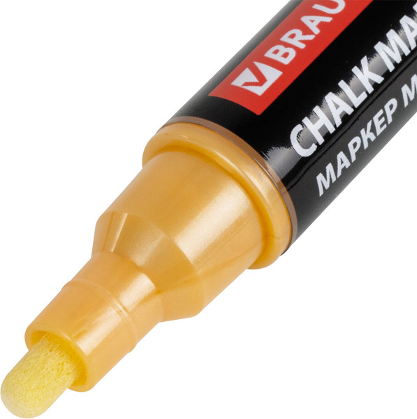 Изображение товара Маркер меловой Brauberg Pop-Art / 152485 (золотой)