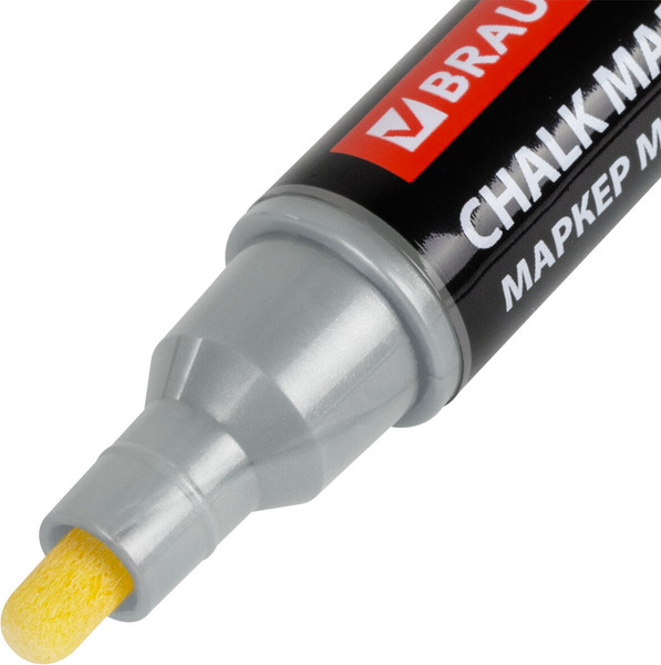 Изображение товара Маркер меловой Brauberg Pop-Art / 152486 (серебряный)