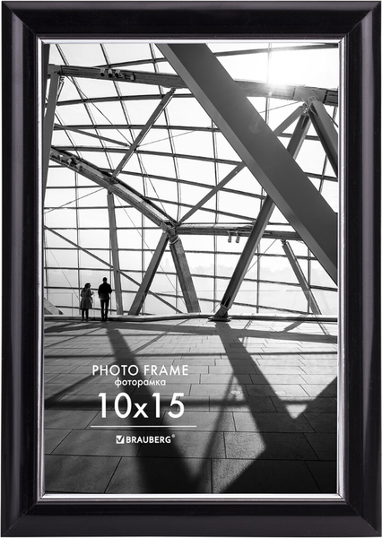 Изображение товара Рамка Brauberg Original Line / 391233 (черный/серебряный)