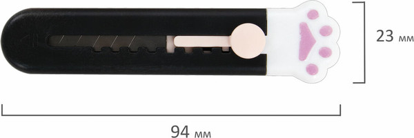 Изображение товара Набор ножей канцелярских Brauberg Hobby. Cat Paw / 238345 (3шт)