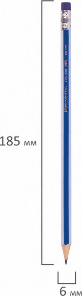 Изображение товара Набор простых карандашей Brauberg GX-100 / 181722 (12шт)