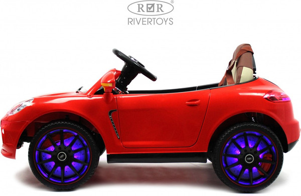 Изображение товара Детский автомобиль RiverToys A444AA (красный, кожа-EVA)