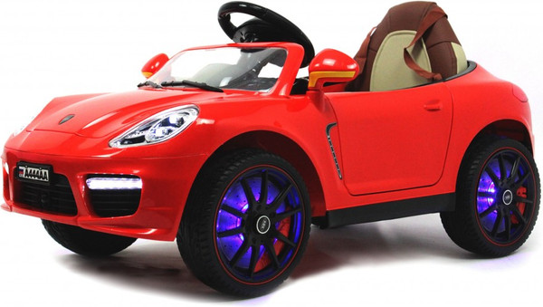 Изображение товара Детский автомобиль RiverToys A444AA (красный, кожа-EVA)