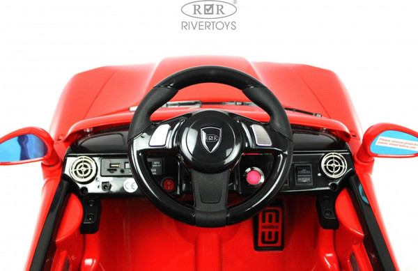 Изображение товара Детский автомобиль RiverToys A444AA (красный, кожа-EVA)