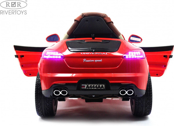 Изображение товара Детский автомобиль RiverToys A444AA (красный, кожа-EVA)