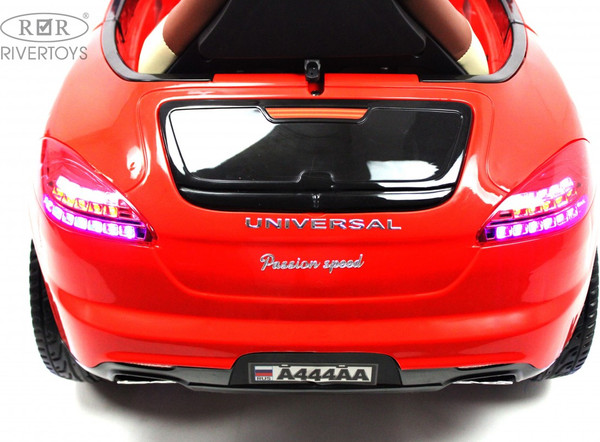 Изображение товара Детский автомобиль RiverToys A444AA (красный, кожа-EVA)