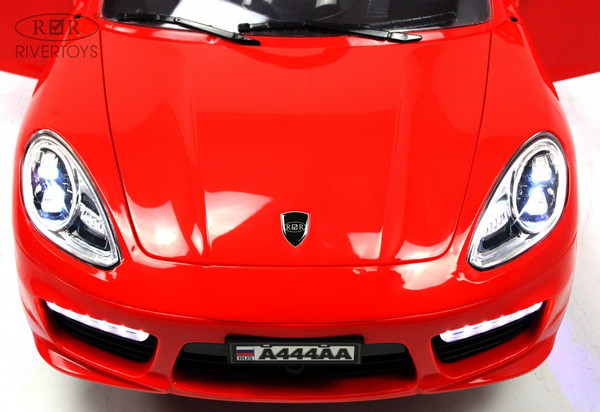 Изображение товара Детский автомобиль RiverToys A444AA (красный, кожа-EVA)