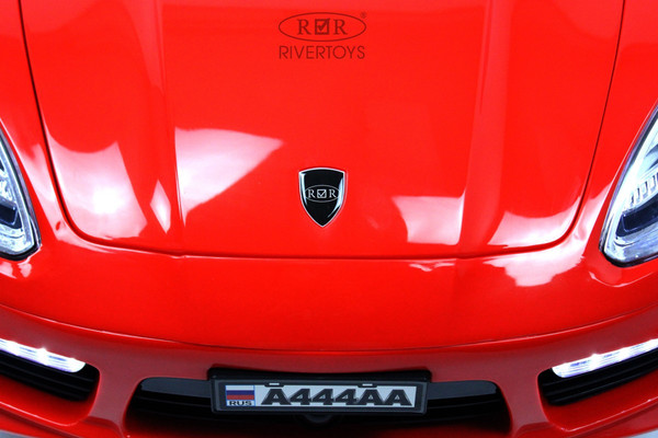 Изображение товара Детский автомобиль RiverToys A444AA (красный, кожа-EVA)