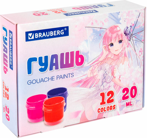 Изображение товара Гуашь Brauberg 192559 (12цв)