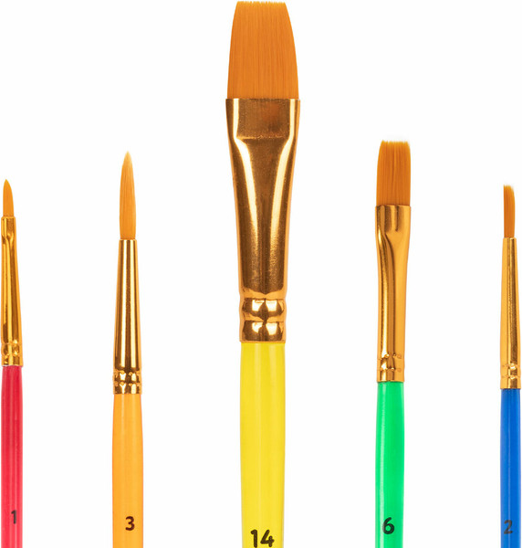 Изображение товара Набор кистей Юнландия Синтетика / 201069 (5шт)