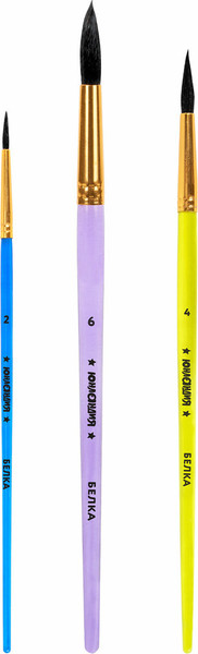 Изображение товара Набор кистей Юнландия Белка / 201071 (3шт)