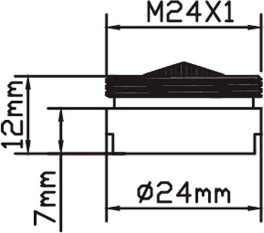Изображение товара Аэратор для смесителя Potato P70 (диаметр 24)