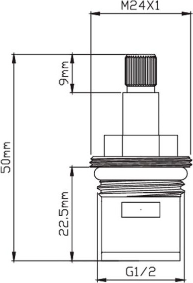 Изображение товара Кран-букса Potato 1/2 дюйма / Р51