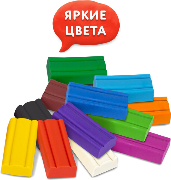 Изображение товара Пластилин Юнландия Веселый шмель / 106672 (12цв)