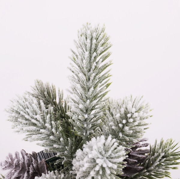 Изображение товара Елка декоративная Золотая сказка Заснеженная с шишками / 592010