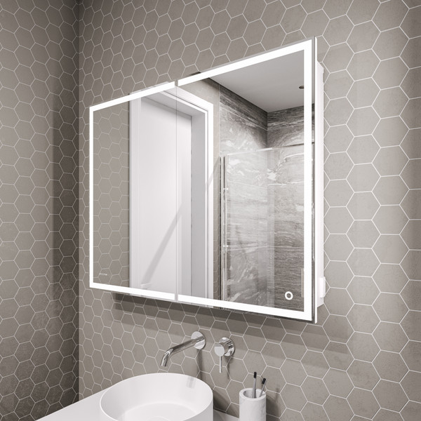 Изображение товара Шкаф с зеркалом для ванной Grossman Меркадо-100 / 201002