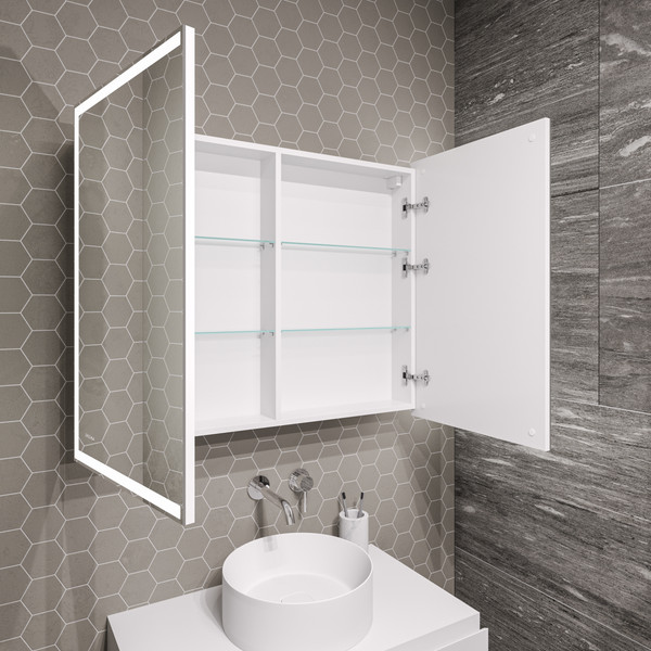 Изображение товара Шкаф с зеркалом для ванной Grossman Меркадо-100 / 201002