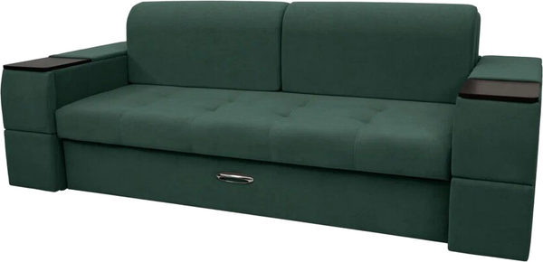Изображение товара Диван Сириус Лидер-13 НПБ (Eva 19 велюр темно-зеленый)