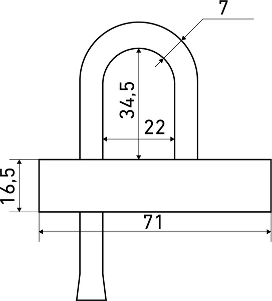 Изображение товара Замок навесной Аллюр ВС-3.01КА