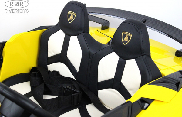 Изображение товара Детский автомобиль RiverToys Lamborghini Aventador SVJ A111MP (желтый)