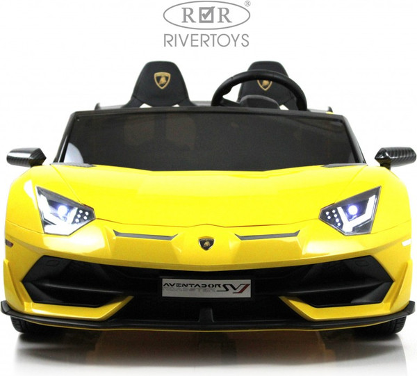 Изображение товара Детский автомобиль RiverToys Lamborghini Aventador SVJ A111MP (желтый)