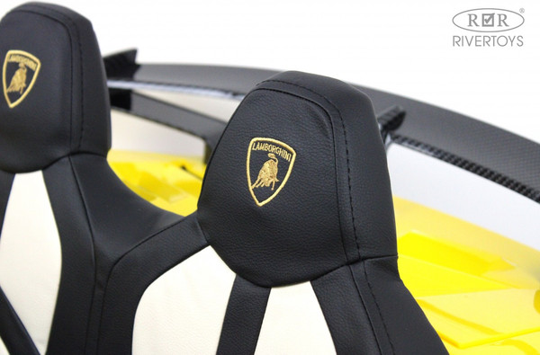 Изображение товара Детский автомобиль RiverToys Lamborghini Aventador SVJ A111MP (желтый)