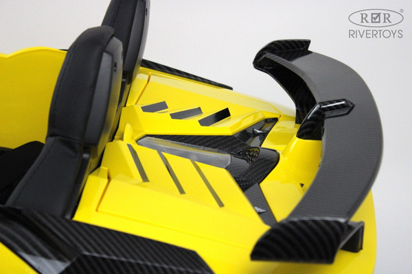 Изображение товара Детский автомобиль RiverToys Lamborghini Aventador SVJ A111MP (желтый)