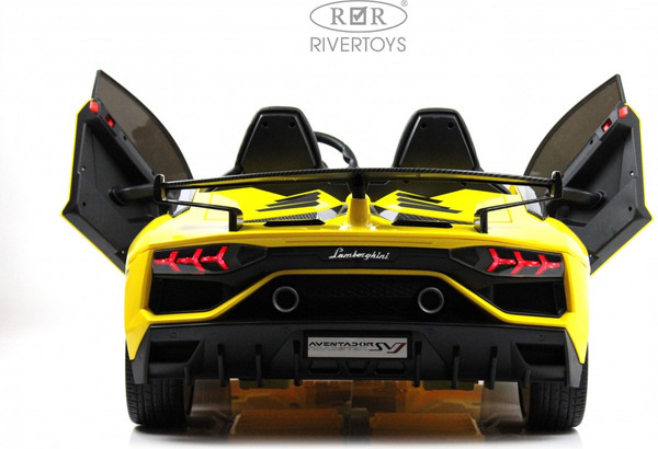 Изображение товара Детский автомобиль RiverToys Lamborghini Aventador SVJ A111MP (желтый)