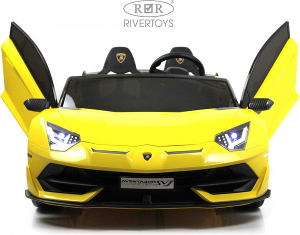 Изображение товара Детский автомобиль RiverToys Lamborghini Aventador SVJ A111MP (желтый)